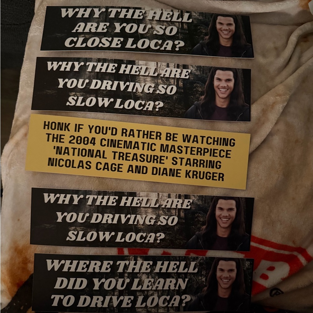 Funny Movie Bumper Stickers